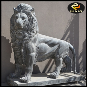 Black Color Stone Statues, Grey Stone Carvings/Sculpture