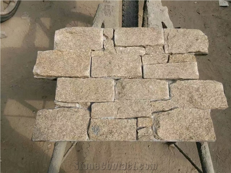 China Yellow Quartzite Ledge Stone,Culture Stone