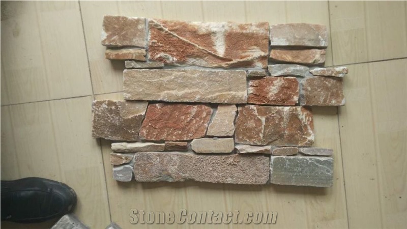 China Yellow Quartzite Ledge Stone,Culture Stone