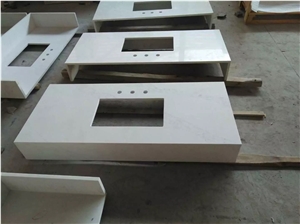 Crystal White Quartz Stone Countertop/White Quartz Kitchen Counter Top/Quartz Countertop Crystal White Quartz Stone Countertop/White Quartz Kitchen Counter Top/Quartz Countertop