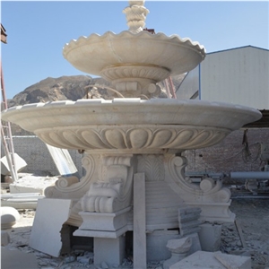 Custom Water Fountain, Yellow Marble Water Fountain/Feature, Carved Stone Fountain, Statue Fountain Custom Water Fountain, Yellow Marble Water Fountain/Feature, Carved Stone Fountain, Statue Fountain