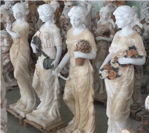 Four Season Statue, Four Season Sculpture Set, Goddess Of Four Season Statue Sculpture