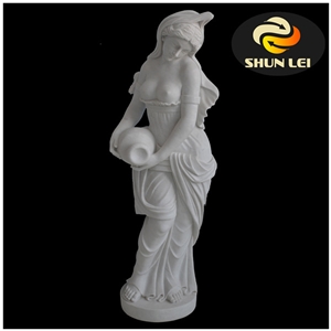 Marble Sculptures, Garden Sculptures, Marble Angel Sculptures, White Marble Garden Sculptures