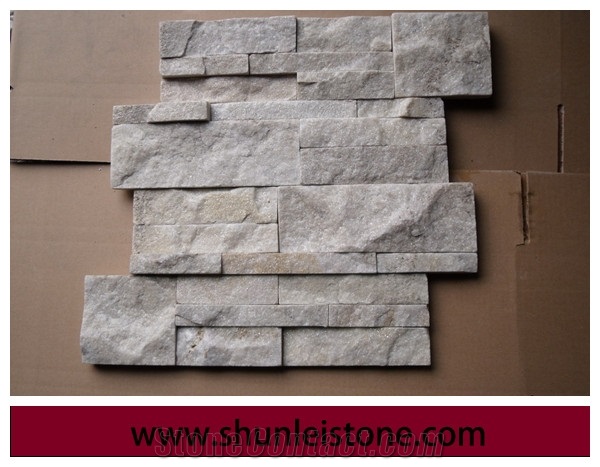 Split Surface Tile Sandstone Cultured Stone Wall Cladding Different Colors Cultured Panel