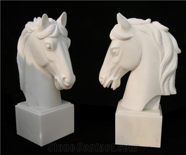 White Marble Animal Sculptures, Abstract Sculptures, Human Sculptures