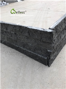 Black Galaxy Sparkle Stacked Stone Veneer