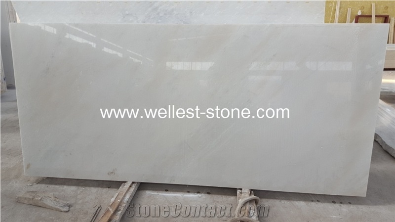 Chinese Snow White Marble Tile, Natural Marble House Floor Paver, Wall Covering Polished Marble Tile