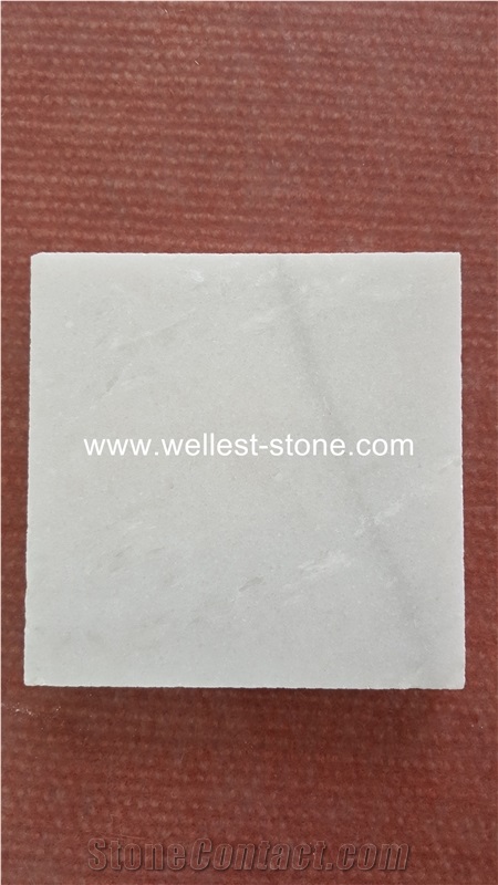 Chinese Snow White Marble Tile, Natural Marble House Floor Paver, Wall Covering Polished Marble Tile