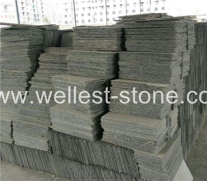 Factory Price Natural Grey Slate House Roof Covering Tile/House Top Surface Decorative Covering Thin Tile