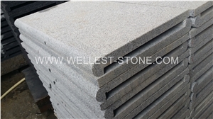 G654 Dark Grey Natural Granite Stone Tile Outdoor Pool Coping Floor Covering Tile