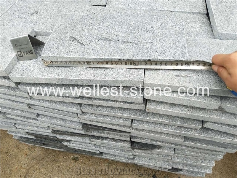 G654 Sesame Black Granite Mushroom Surface Exterior Wall Decorative Granite Tile Garden External Mushroom Tile