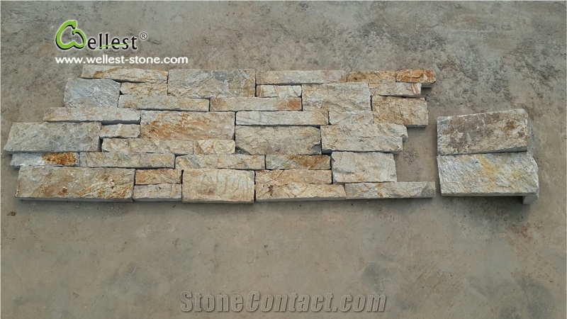 Natural Stone Cement Stacked Stone Veneer, Loose Split Stone Wall Stone