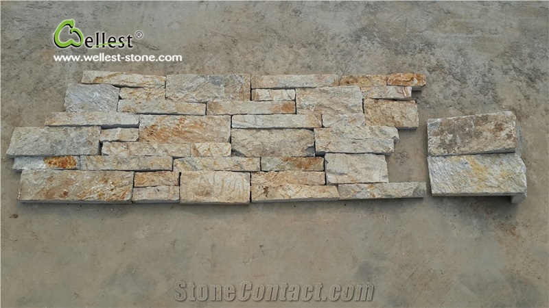 Natural Stone Cement Stacked Stone Veneer, Loose Split Stone Wall Stone
