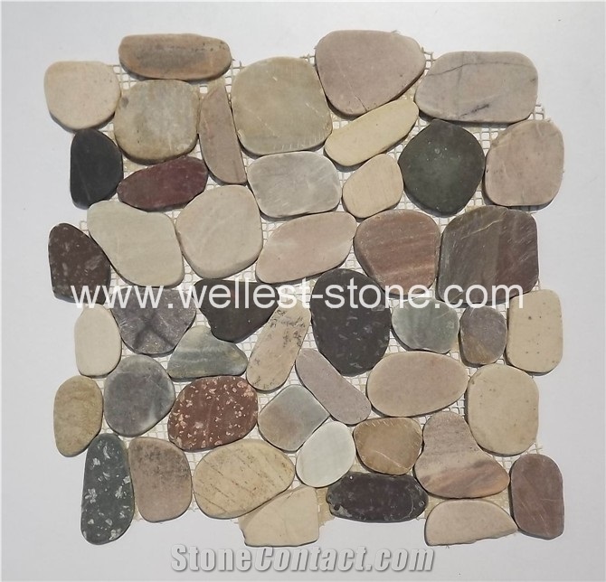 Natural Travertine Mosaic Tile,China Honed Multicolor Mosaic Tile,Wall Covering Mosaic Tile
