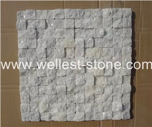 Wellest Natural Quartzite Mosaic Tile,Bathroom Wall Covering Mosaic Tile for Interior House Wall Decoration