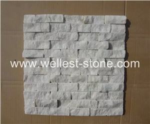Wellest Natural Quartzite Mosaic Tile,Bathroom Wall Covering Mosaic Tile for Interior House Wall Decoration