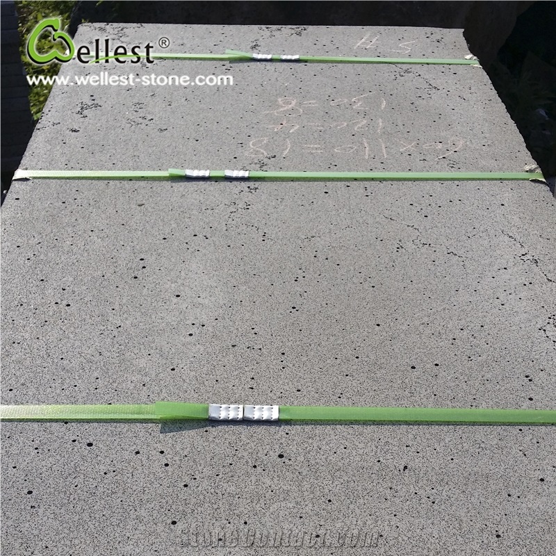 Wellest Natural Volcanic Rock Stone Floor Paver Tile Lava Stone Wall Decorative Tile for Sale