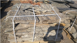 Wood Stone for Paving, Thickness 4-10 Cm, Landscaping Stones, Flagstone
