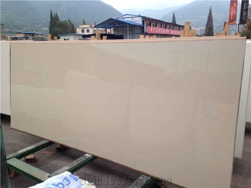 Emin Nano Glass White Crystallized Stone Big Slab Solide Surface Artificial Stone Tile Wall Tile Floor Tile