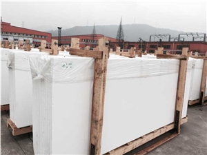 Emin Nano Glass White Crystallized Stone Big Slab Solide Surface Artificial Stone Tile Wall Tile Floor Tile