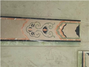 Marble Waterjet Medallion Border