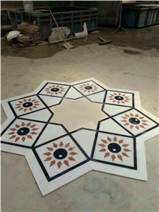 Waterjet Marble Floor Medallion