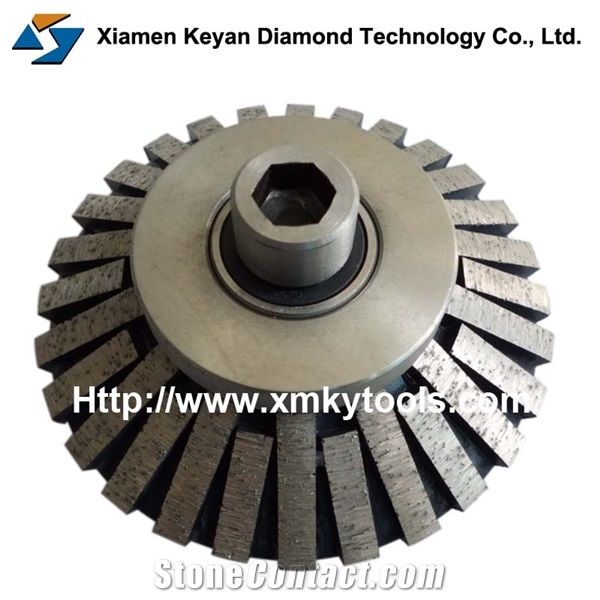 1:2 Bevel Edge Router Bit, Stone Edge Profile Wheel