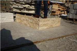 2017 New Design Beige Travertine Culture Stone, Ledge Stone, Wall Panels, Wall Cladding