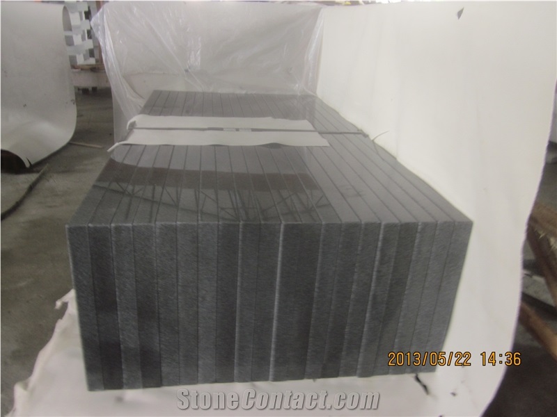 China Dark Grey G654 Granite Stairs & Steps, China Nero Impala / China Sesame Grey Granite Stairs & Steps