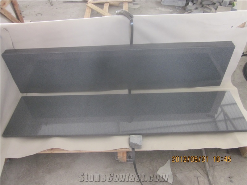 China Dark Grey G654 Granite Stairs & Steps, China Nero Impala / China Sesame Grey Granite Stairs & Steps