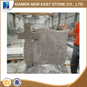 China G664 Granite Tombstone & Monument, China Pink Granite / Mistry Brown Gravestone & Monument