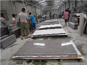 China G664 Granite Tombstone & Monument, China Pink Granite / Mistry Brown Gravestone & Monument