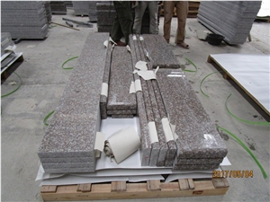 China G664 Granite Tombstone & Monument, China Pink Granite / Mistry Brown Gravestone & Monument