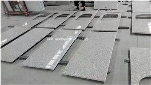 Chinese White Grey Sardo Granite G655 Polished Bathroom Vanity Table Top