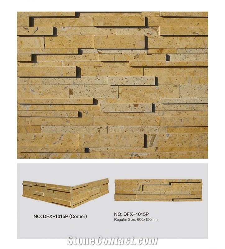 Dfx - 1015p, Yellow Culture Stone, Surface Natural Ledger Panels