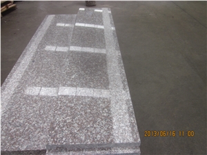 G664 Granite, China Pink G664 Granite Stairs & Steps with Anti Slip, Polished Porrino/Luoyuan Red Granite