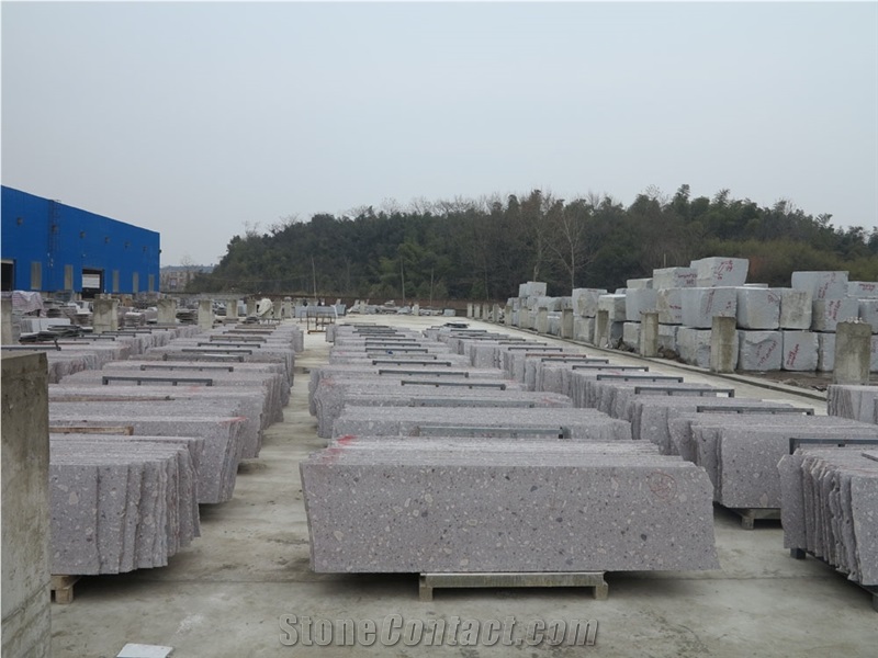 Purple Shell/Violet Ocean Blue Granite Polished Slabs for Wholesale