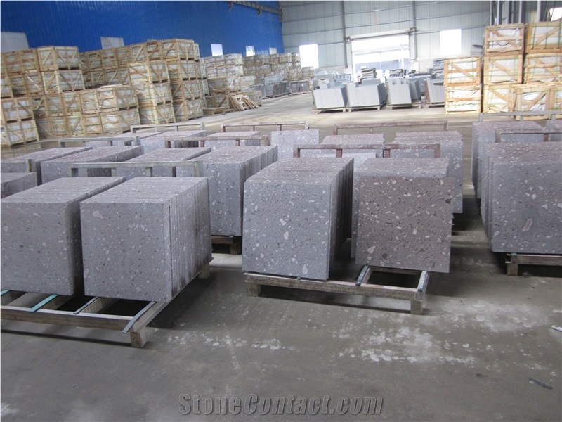 Purple Shell/Violet Ocean Blue Granite Polished Tiles for Floor