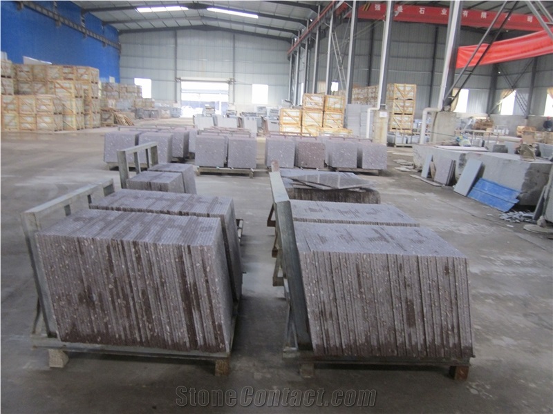 Purple Shell/Violet Ocean Blue Granite Polished Tiles for Floor
