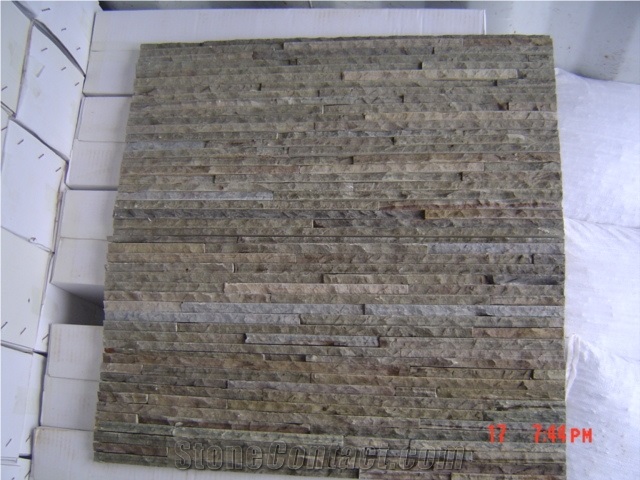 Slim Profile Ledge Stone, Ledger Panels, China Slate Culture Stone, Thin Stone Veneer