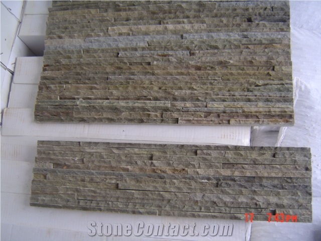 Slim Profile Ledge Stone, Ledger Panels, China Slate Culture Stone, Thin Stone Veneer