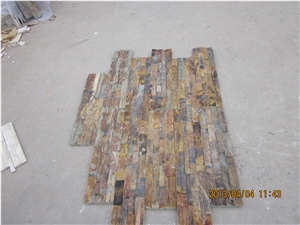 Top Quality China Rusty Culture Stone, Yellow Ledge Stone, Ledge Panels for Wall Cladding
