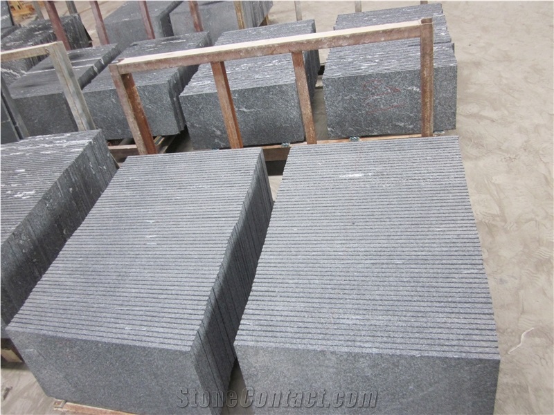 Via Lactea/Snow Grey/Mist Black/Jet Mist Granite Flamed Tiles for Floor