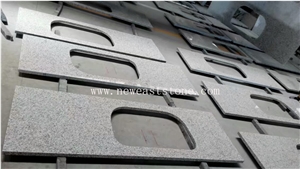 Wholesale Tongan White G655 Solid Surface Polished Granite Stone Kitchen Countertop