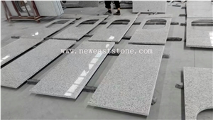 Wholesale Tongan White G655 Solid Surface Polished Granite Stone Kitchen Countertop