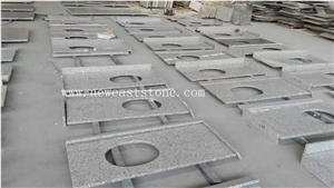 Wholesale Tongan White G655 Solid Surface Polished Granite Stone Kitchen Countertop