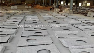 Wholesale Tongan White G655 Solid Surface Polished Granite Stone Kitchen Countertop