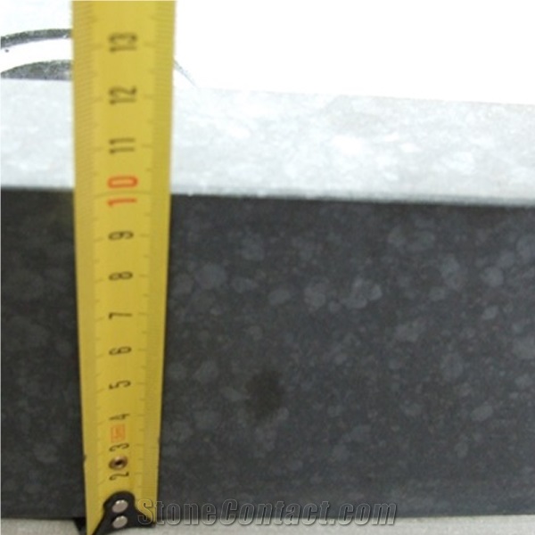 China Black Basalt G684 Honed, Black Pearl, Fuding Black Polished and Honed Shower Tray Shower Base Shower Stand