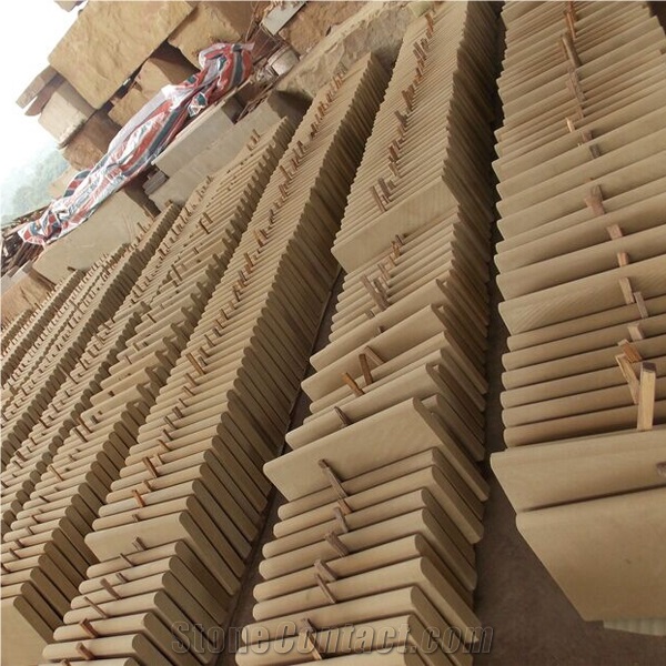 China Pure Golden Yellow Sandstone Slabs & Tiles/Sandstone Tiles/Sandstone Slabs/Sandstone Floor Tiles