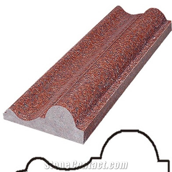 Red Polished Granite Stone Column, Outdoor & Indoor Column